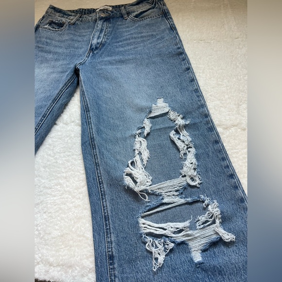 Lane 201 Distressed Dad Jeans- 30 - Picture 4 of 9